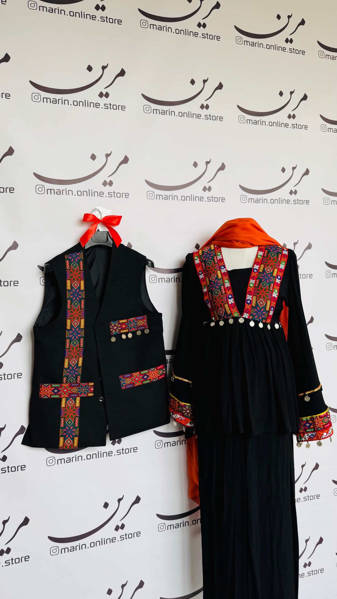 Afghan Traditional Couple Outfit