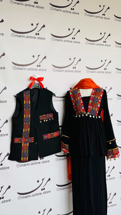 Afghan Traditional Couple Outfit
