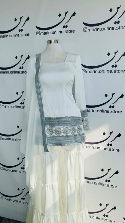 🤍 Elegant White Afghan Traditional Outfit ✨